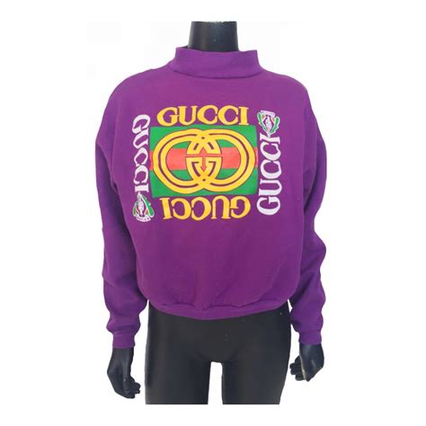 gucci sweatshirt vintage|vintage gucci sweatshirt 80s.